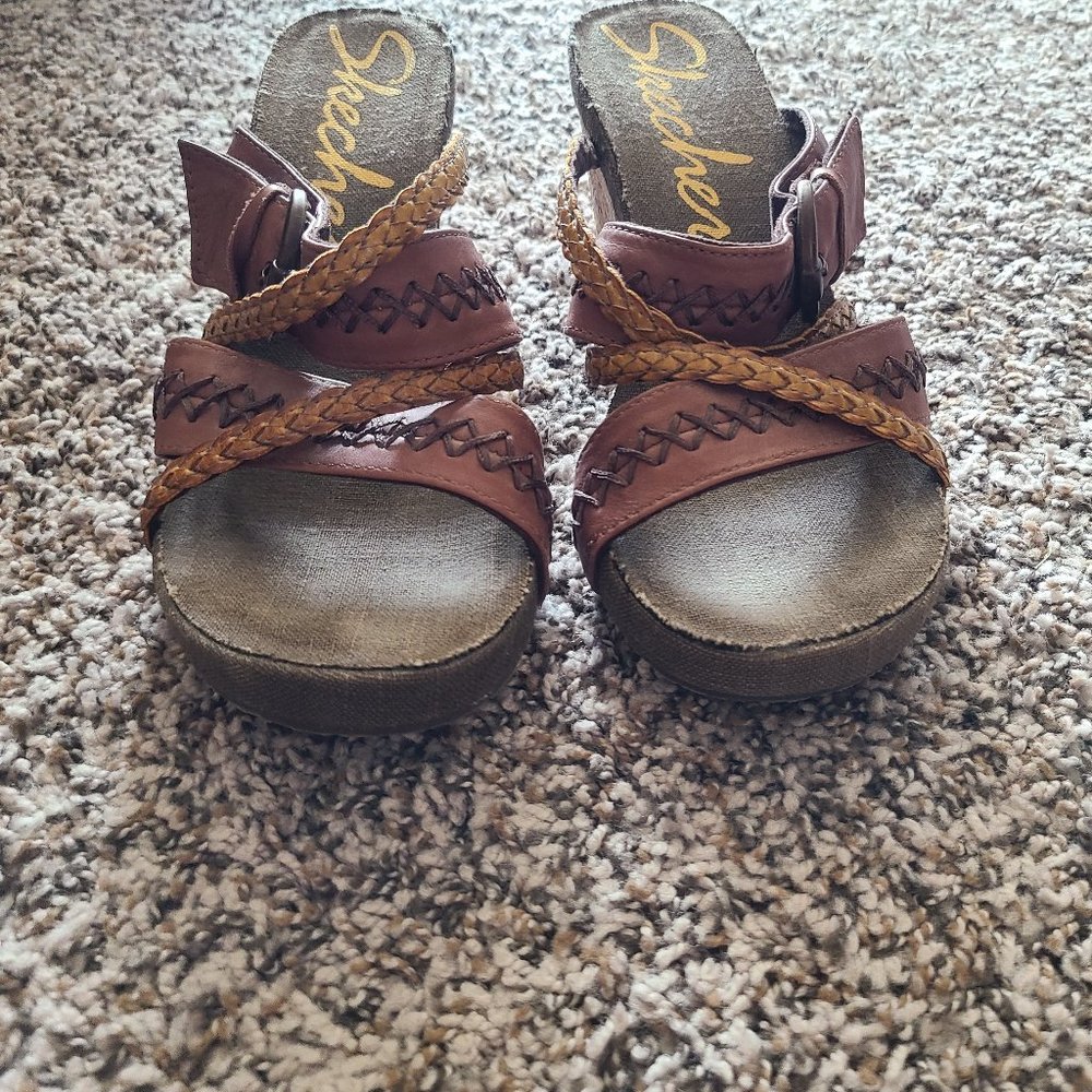 Women's Skechers wedge sandals
